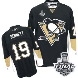 Men's Reebok Pittsburgh Penguins 19 Beau Bennett Premier Black Home 2016 Stanley Cup Final Bound NHL Jersey