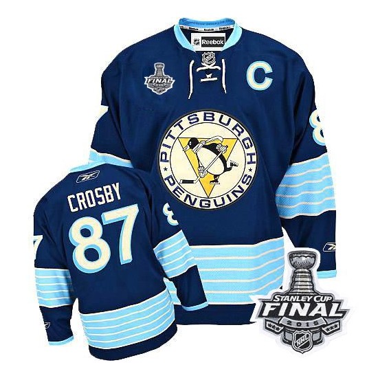 Mitchell & Ness Big & Tall Pittsburgh Penguins Sideny Crosby #87 Replica Jersey, Men's, 2XLT, Black