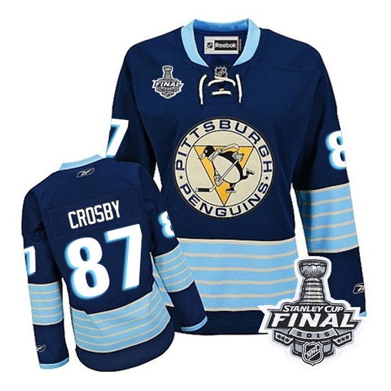 Reebok Crosby Pittsburgh Penguins 2011 Winter Classic NHL Jersey Blue XL