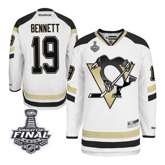 Men's Reebok Pittsburgh Penguins 19 Beau Bennett Premier White 2014 Stadium Series 2016 Stanley Cup Final Bound NHL Jersey